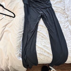 YITTY Charcoal Ribbed Pants